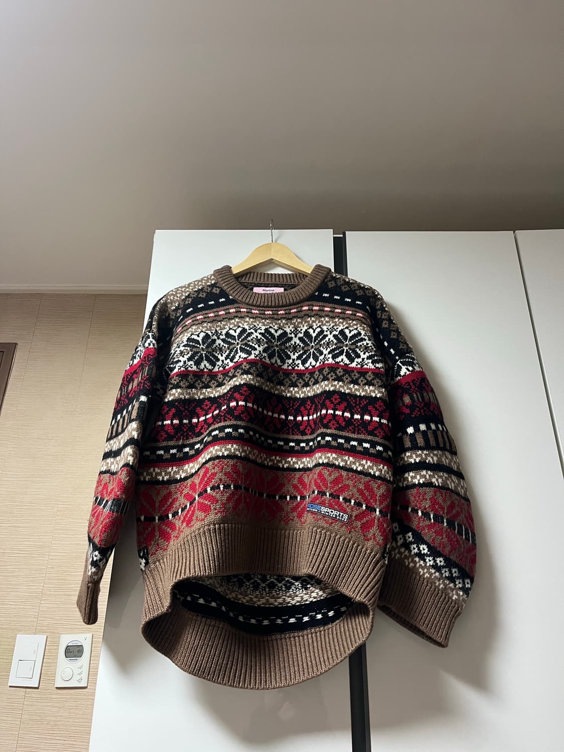 [M] 마틴로즈 페어아일 자카드 니트 상품이미지1