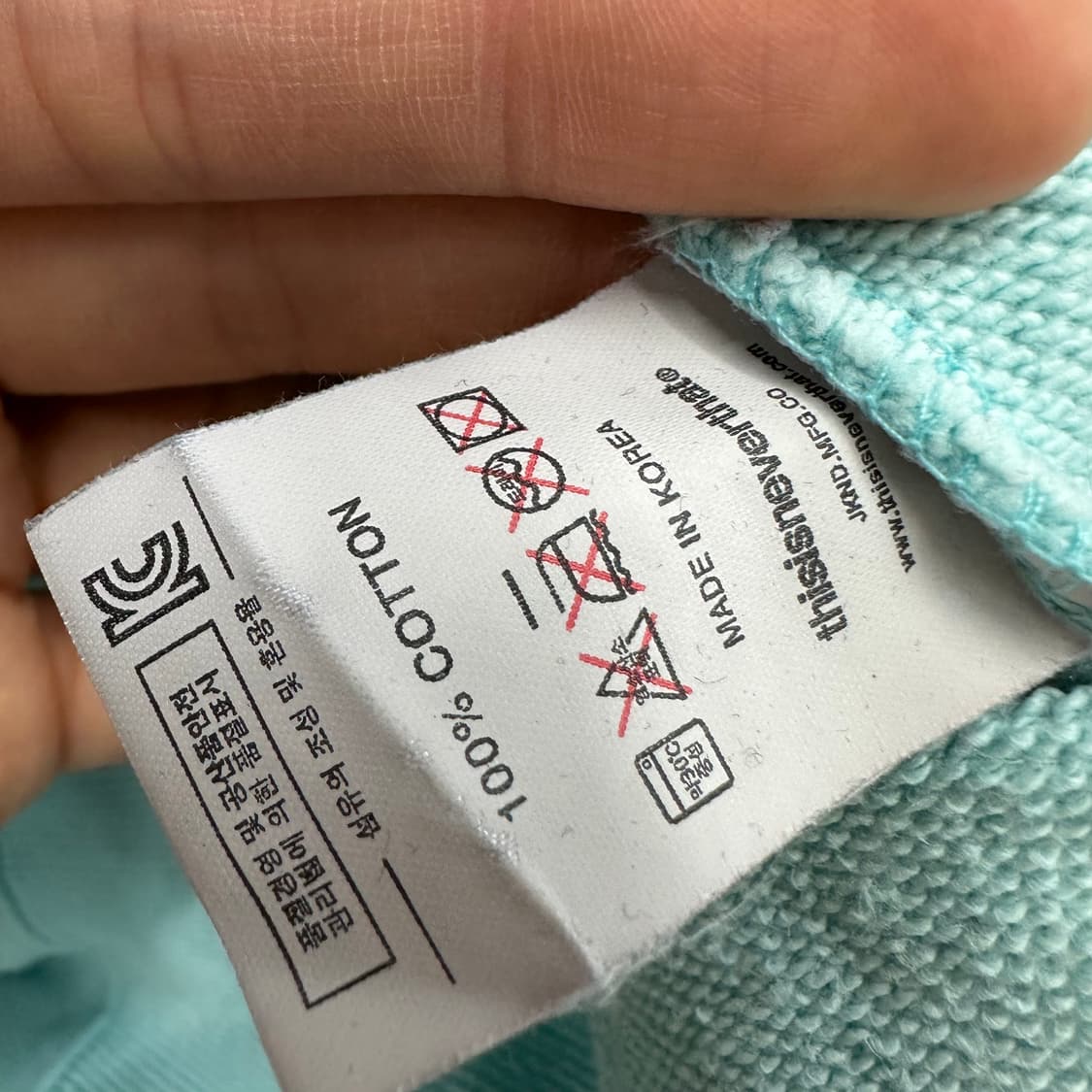 100 디스이즈네버댓 남자 루즈핏 맨투맨 상품이미지4