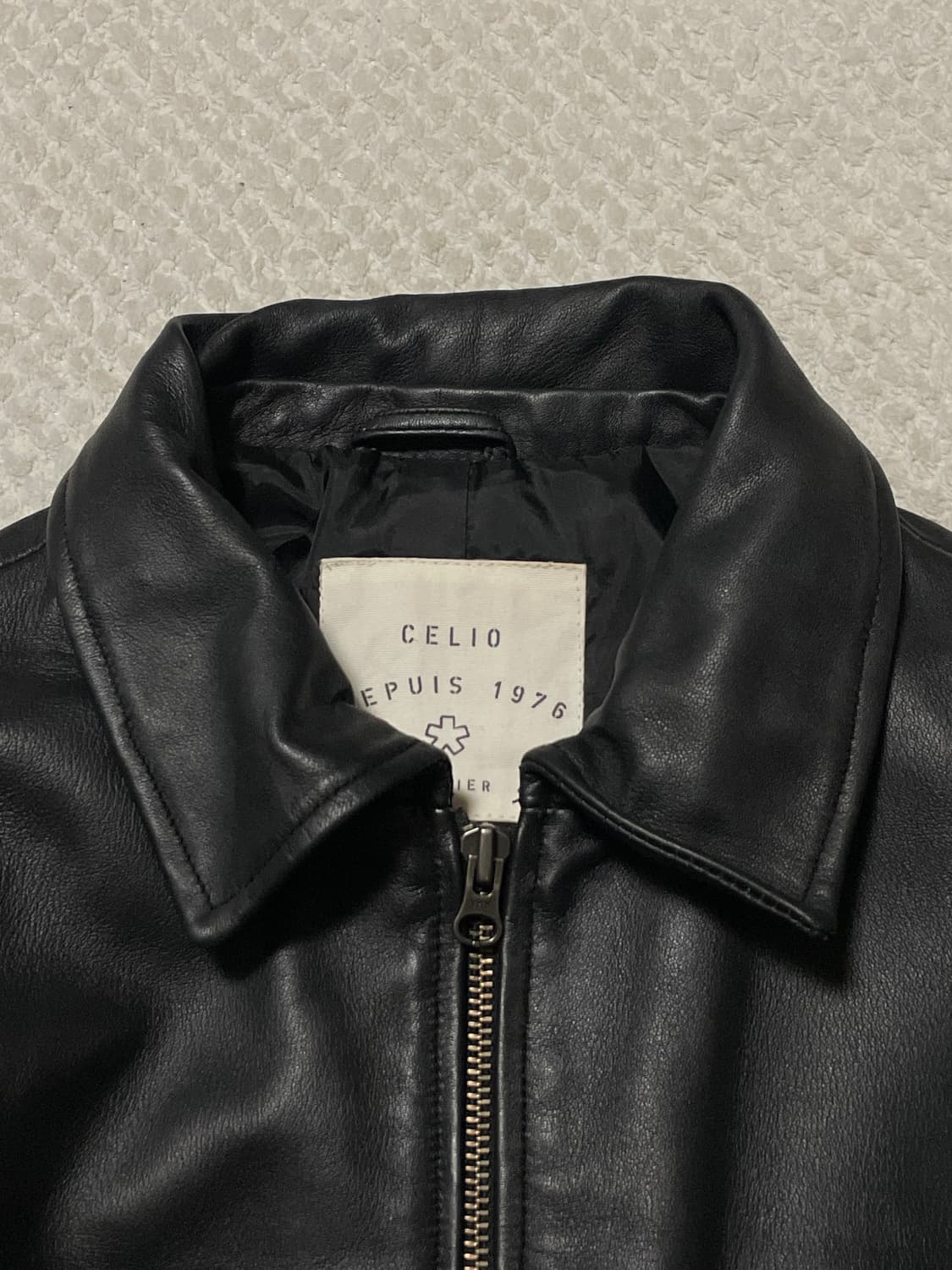 CELIO 셀리오 웨스턴 무드 쉽스킨 양가죽 A-2 플라이트 레더 자켓 상품이미지5
