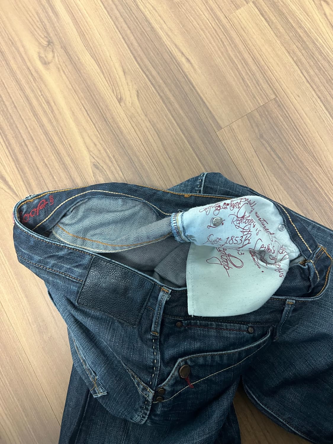 리바이스 레드룹 redloop 워싱 데님 팬츠 상품이미지5