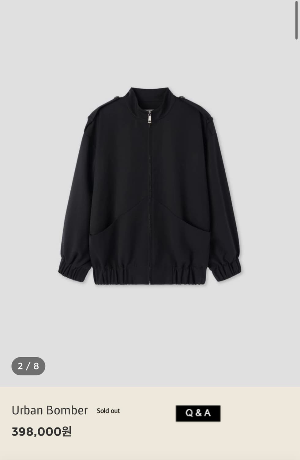 Partout 파크투 어반 봄버자켓 urban bomber Navy 상품이미지1