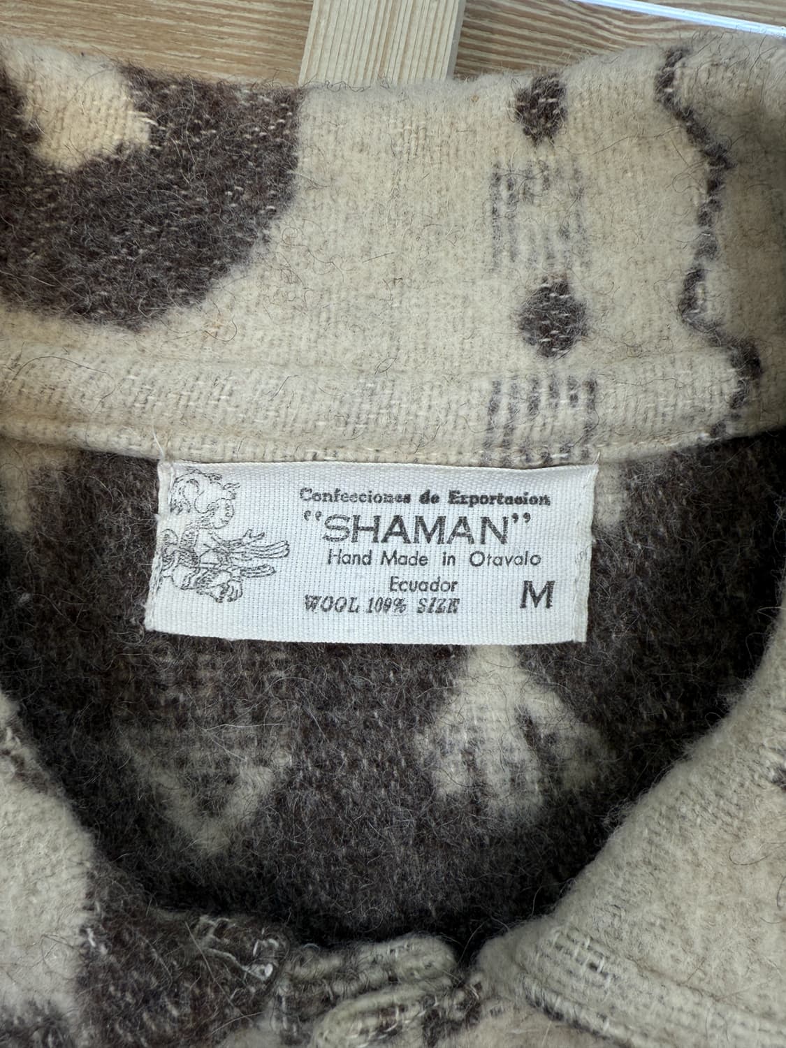 Shaman 오타발로 핸드메이드 아즈텍 울 자켓 상품이미지6