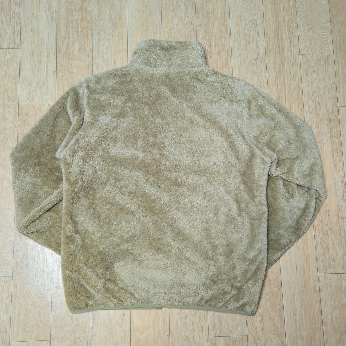 L)유니클로 베이지 보아 후리스 집업 자켓 상품이미지4