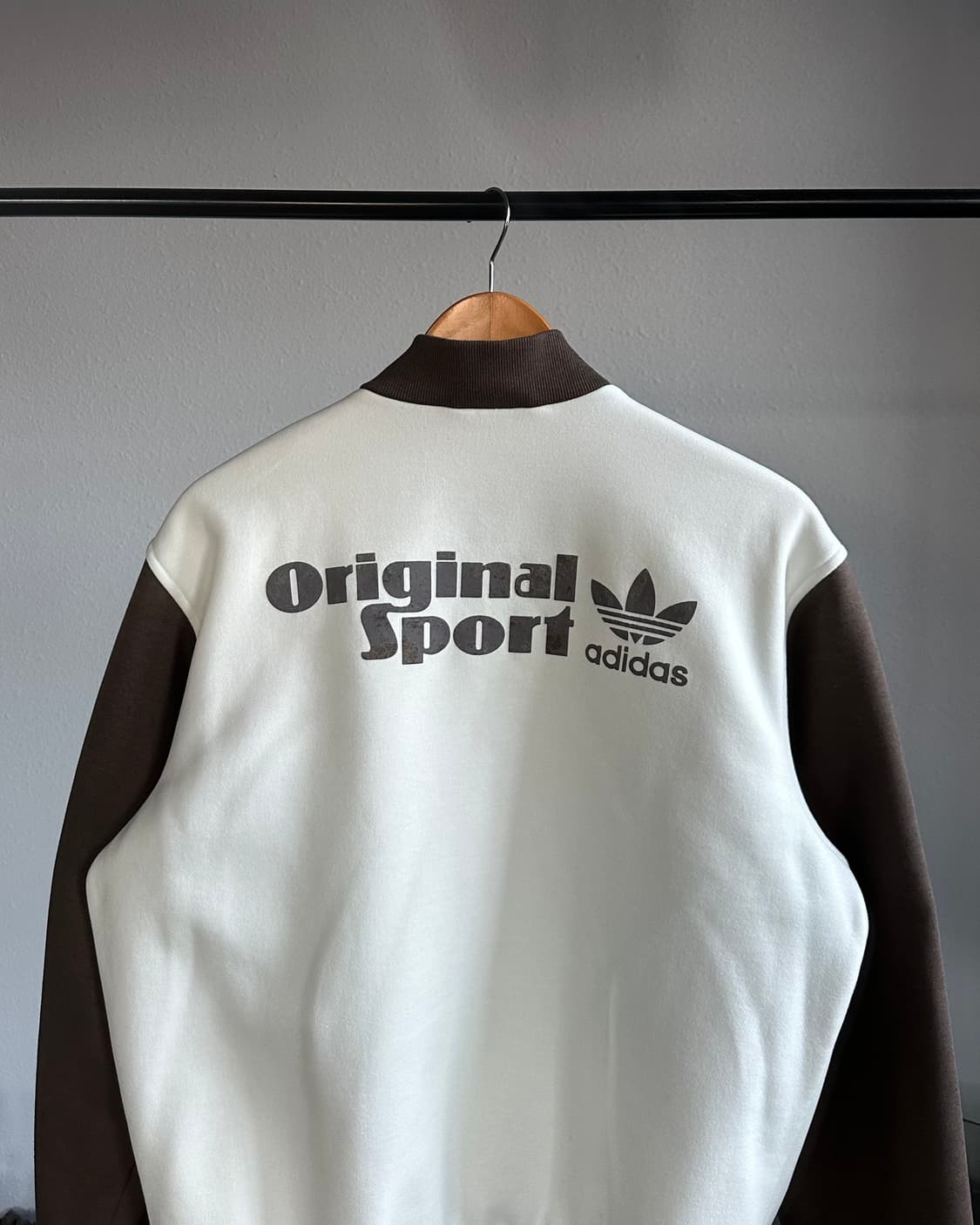 [L]아디다스 오리지널 브라운 코튼 바시티 자켓 상품이미지3