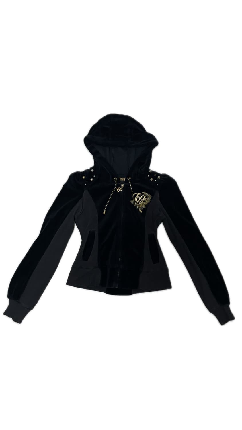 에고이스트 벨벳 후드집업 상품이미지1