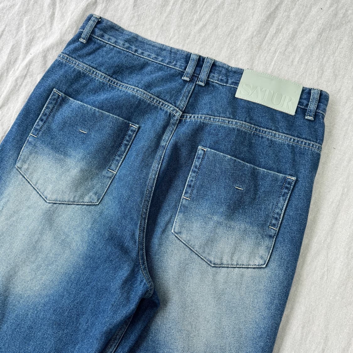 세터 빈티지 샌드 워싱 데님팬츠 L 상품이미지3