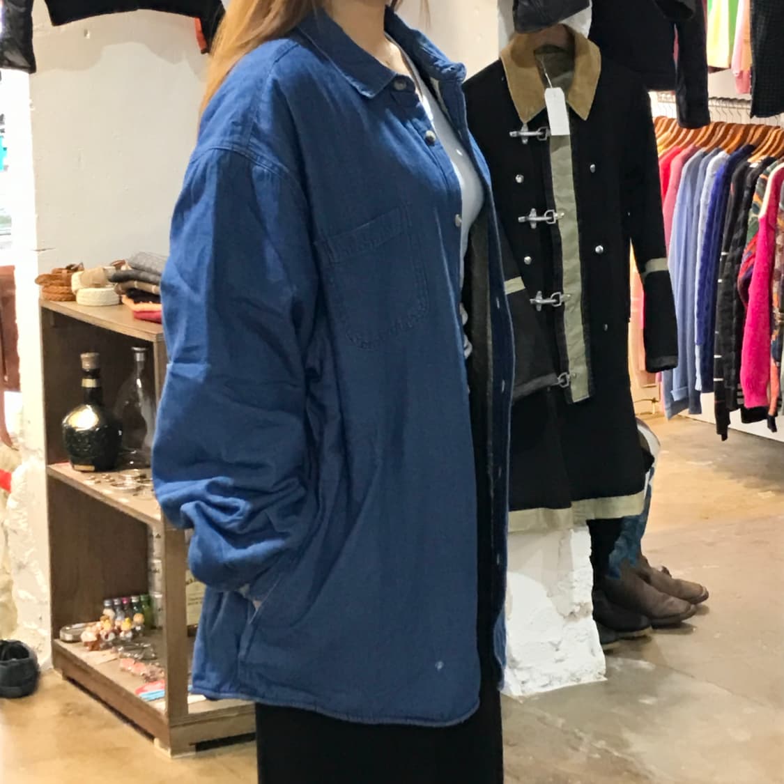 랭글러 중청 데님 양털 셰르파 자켓 남성 120 빅사이즈 상품이미지6