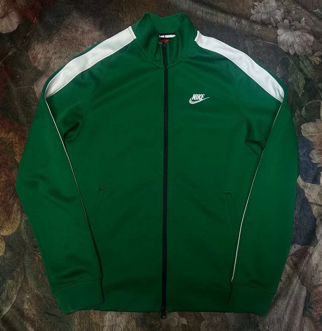 나이키 빈티지 화이트 사이드라인 그린트랙탑져지 95 상품이미지1