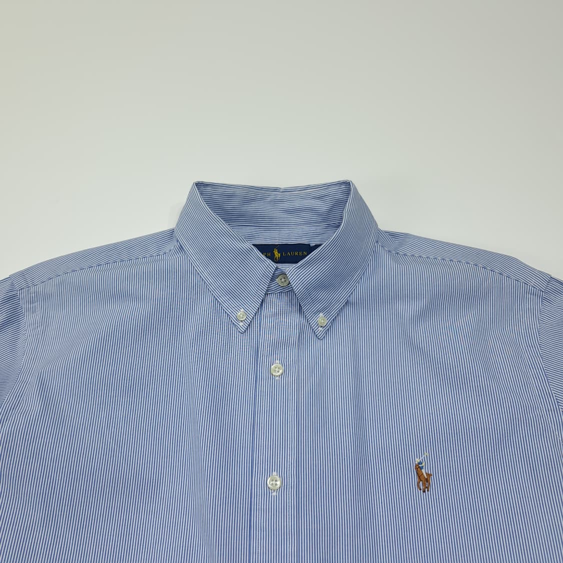CL257 XL 폴로 코튼 멀티포니 핀스트라이프 블루 셔츠 남방 상품이미지2