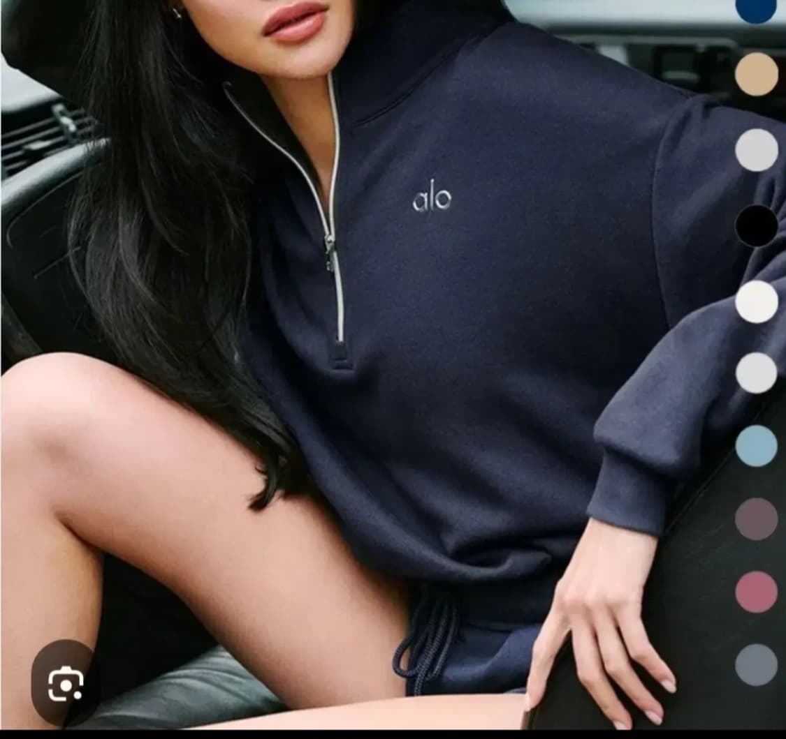 ALO 네이비 하프집업 맨투맨 상품이미지1