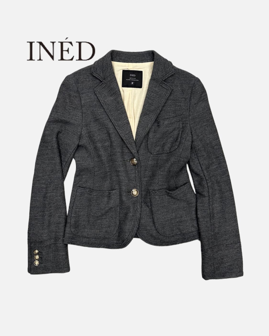 INED cutting seam pocket wool blazer 상품이미지1
