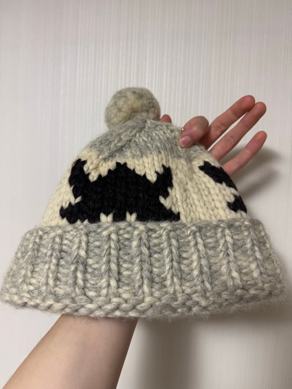 노르딕 스타일 니트 비니 OS 상품이미지2