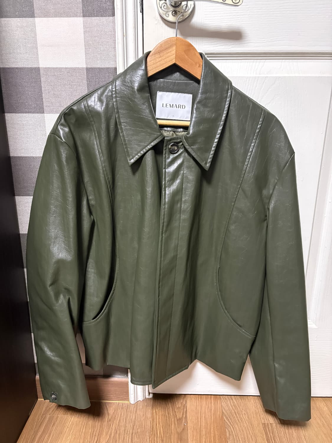 르마드 페이크 레더 가죽자켓 상품이미지1