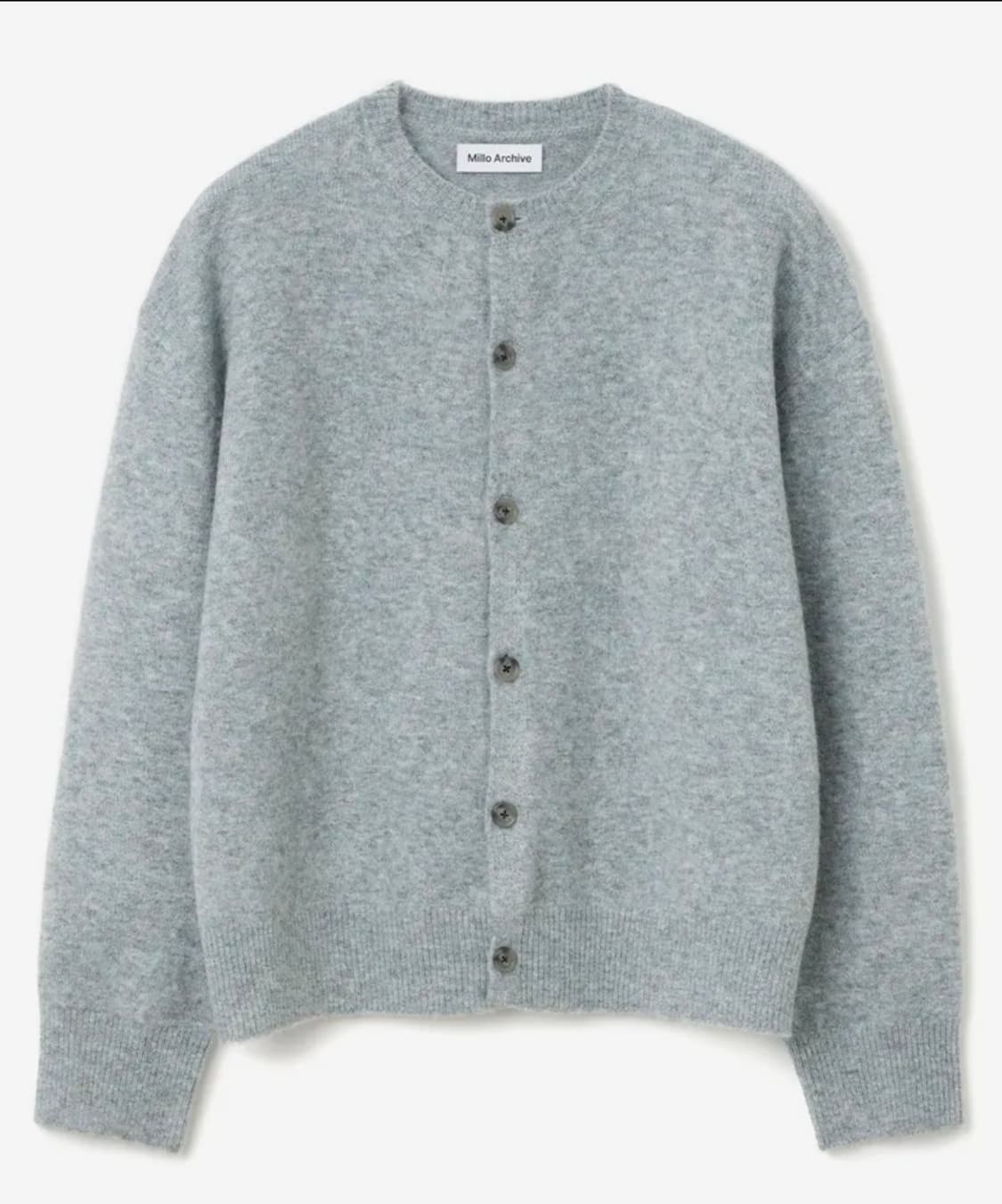 밀로 크롭 무브 가디건 블루그레이 L 상품이미지1