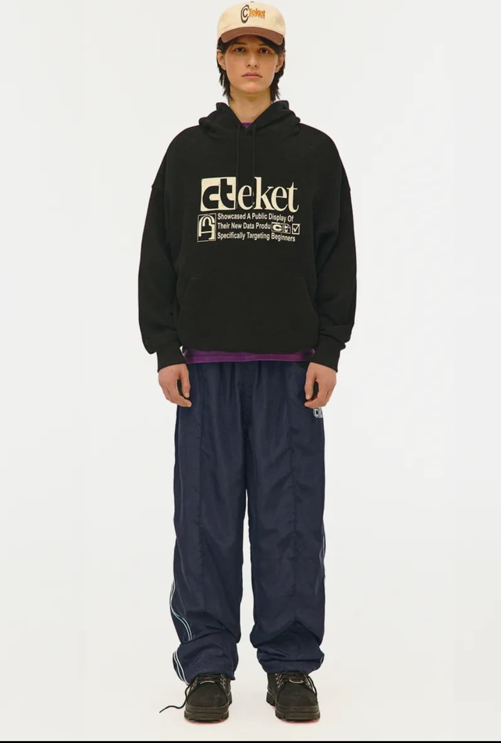 테켓 Com Track Pants Navy 상품이미지1