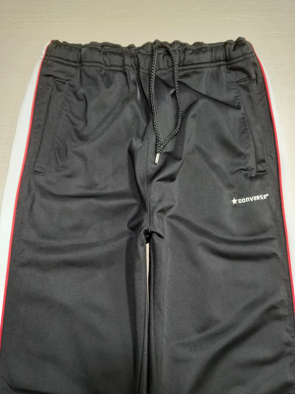 34 CONVERSE 봄가을용 스판 트레이닝하의 블랙 34-537 상품이미지3