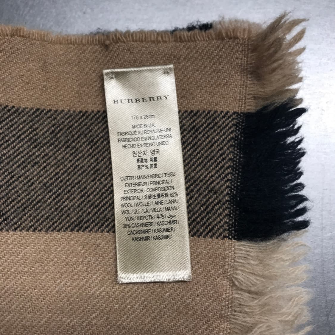 버버리 정품 울/캐시미어 머플러  상품이미지5