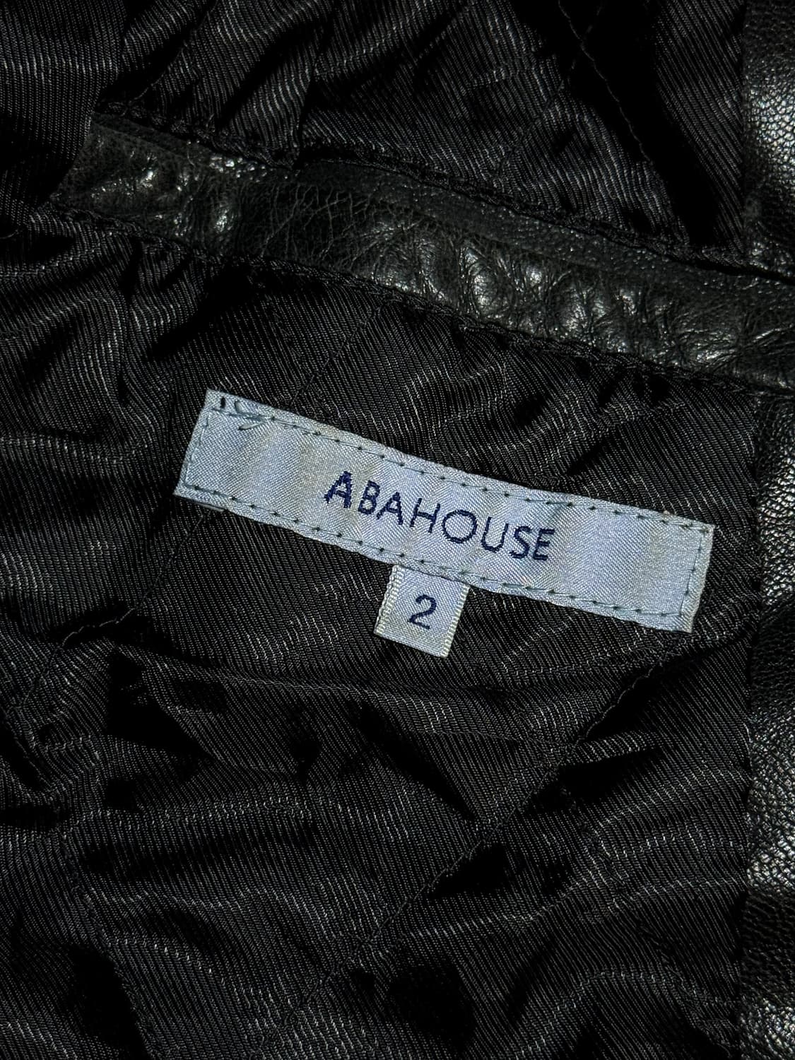 ABAHOUSE – Leather Stand Collar Jacket   상품이미지9