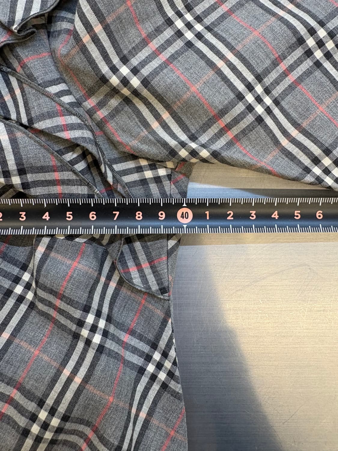 버버리 블루라벨 체크 프릴 블라우스 상품이미지5