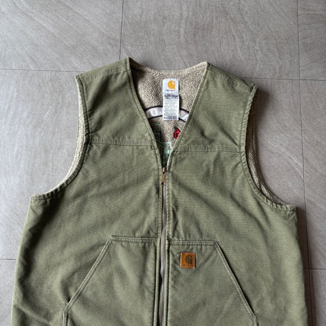 칼하트 정품 덕 캔버스 조끼 상품이미지3