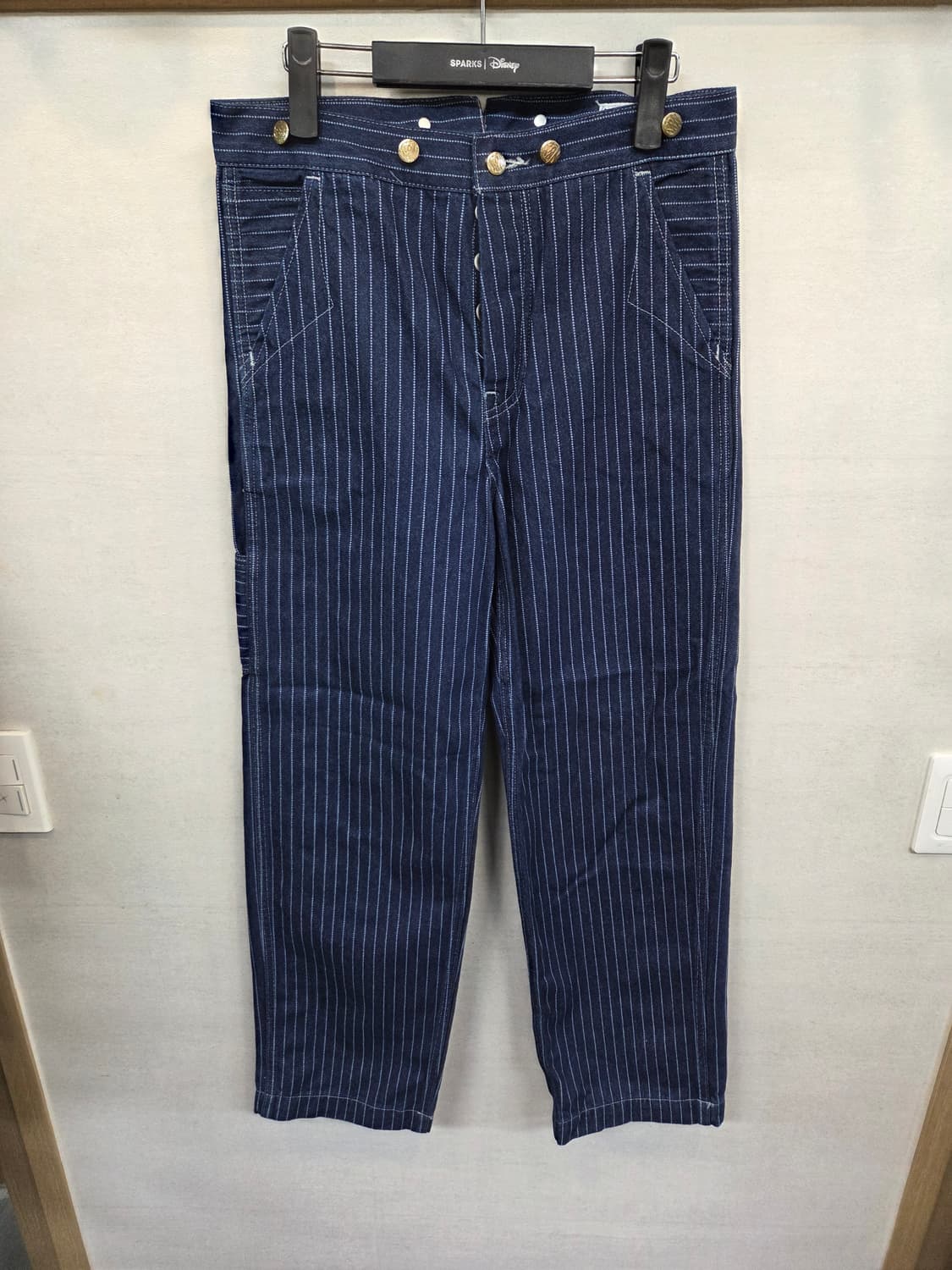 논스탁 레일웨이 워크 스트라이프 데님팬츠 m 대략 29 상품이미지1