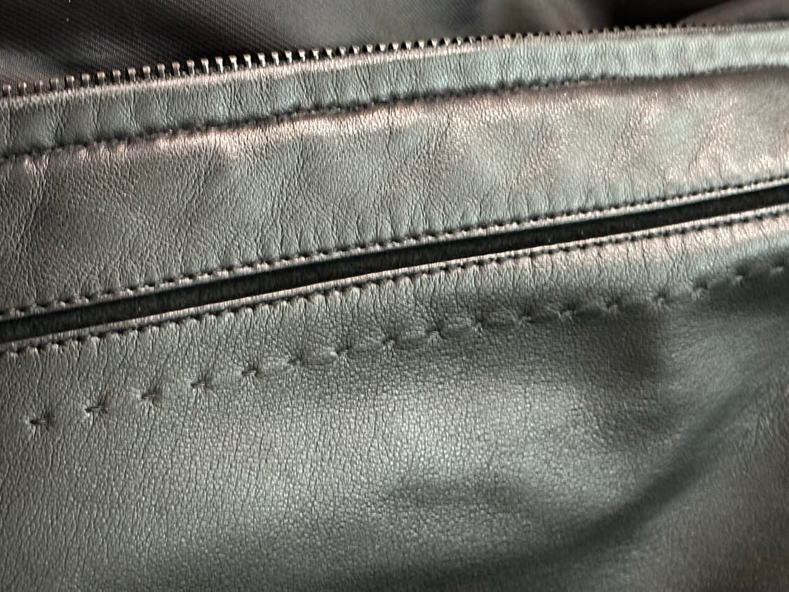 스티치 레더 자켓 상품이미지3