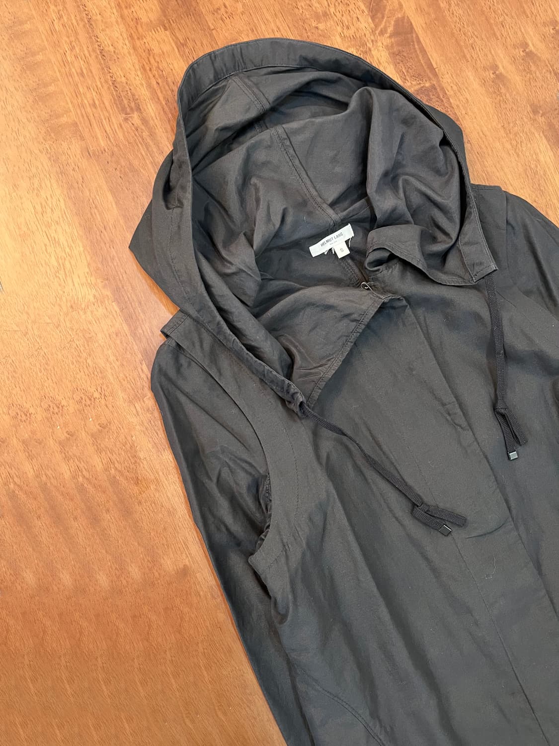 헬무트랭 실크 코튼 레이어드 코트 상품이미지5