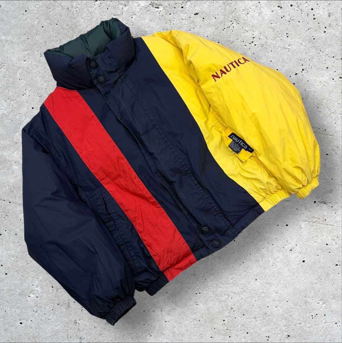 [S] 노티카 올드스쿨 리버시블 양면 컬러블록 패딩 자켓 B668 상품이미지1