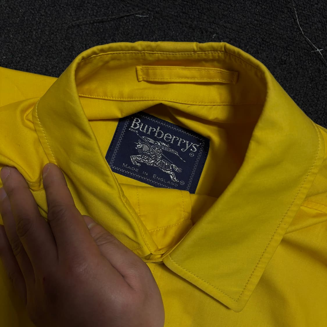 버버리 런던 옐로우 셔츠 자켓 L 상품이미지5