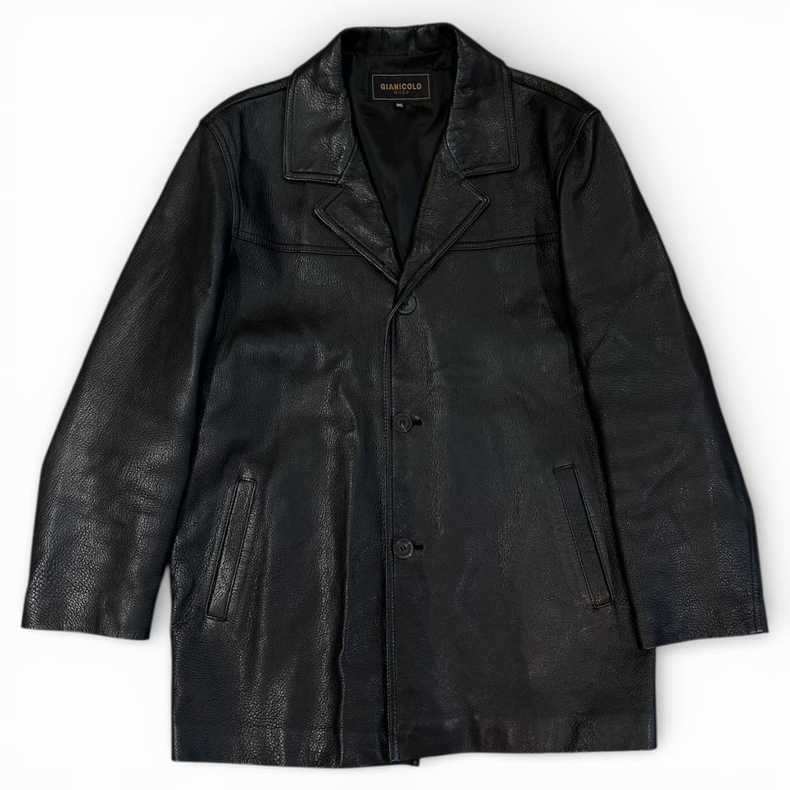 Vintage Leather Car Coat 상품이미지1
