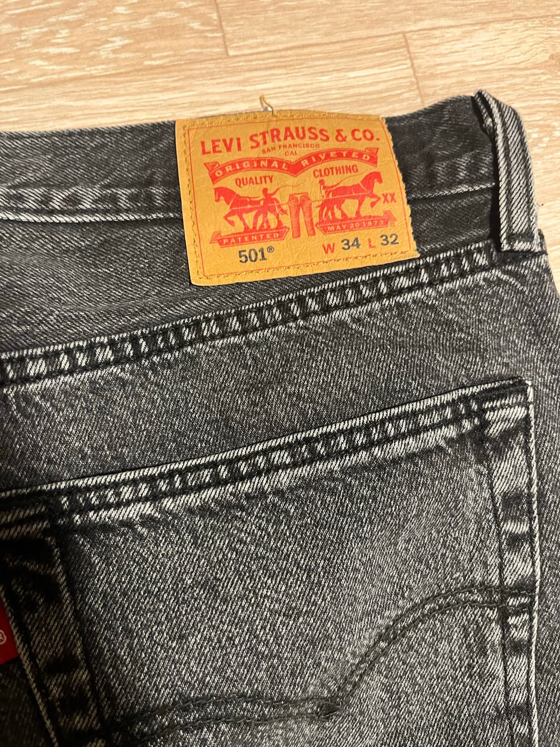 리바이스 501 블랙진 상품이미지5