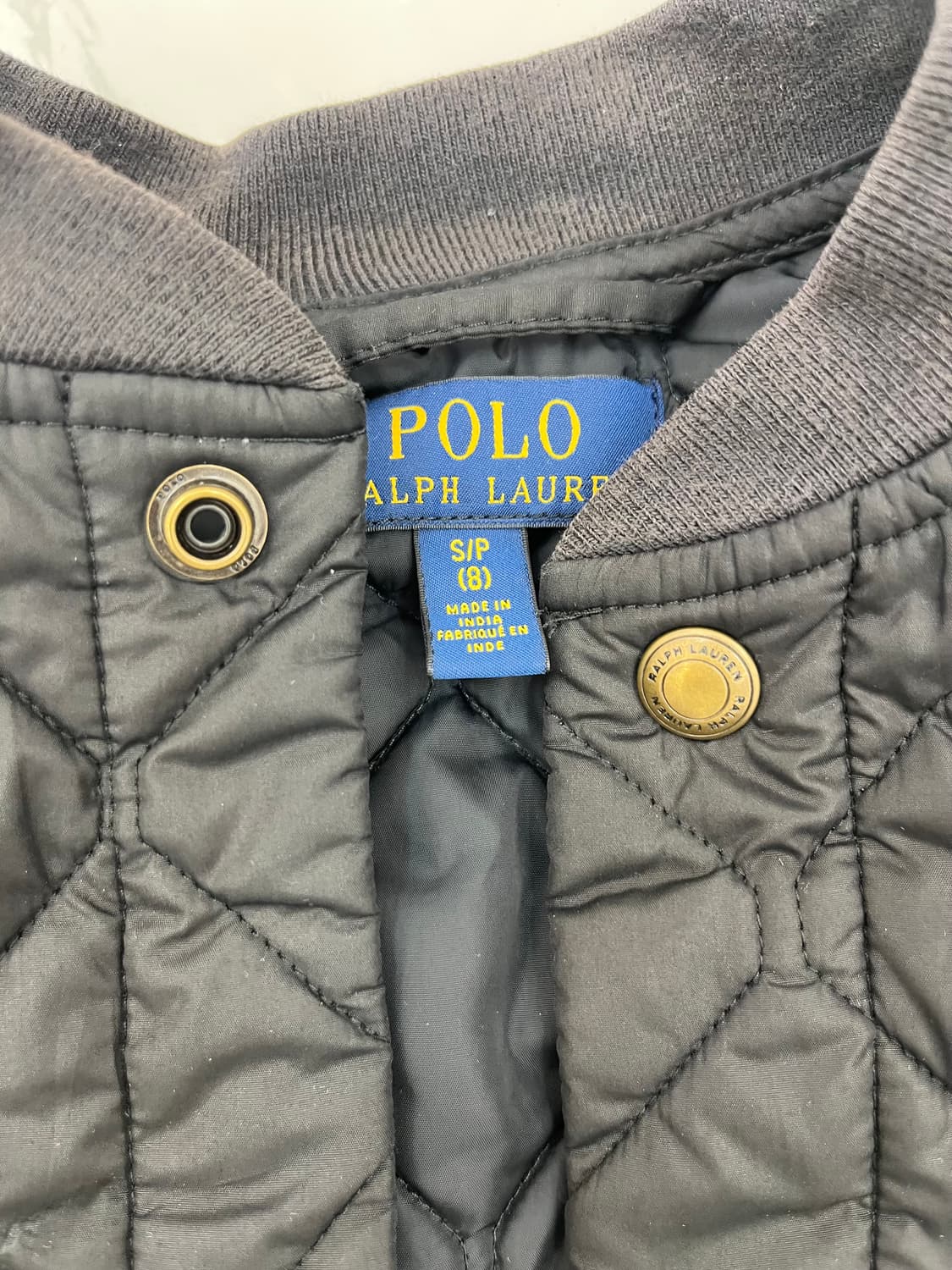 폴로 랄프로렌 퀄팅 자켓 블랙(s) 상품이미지3