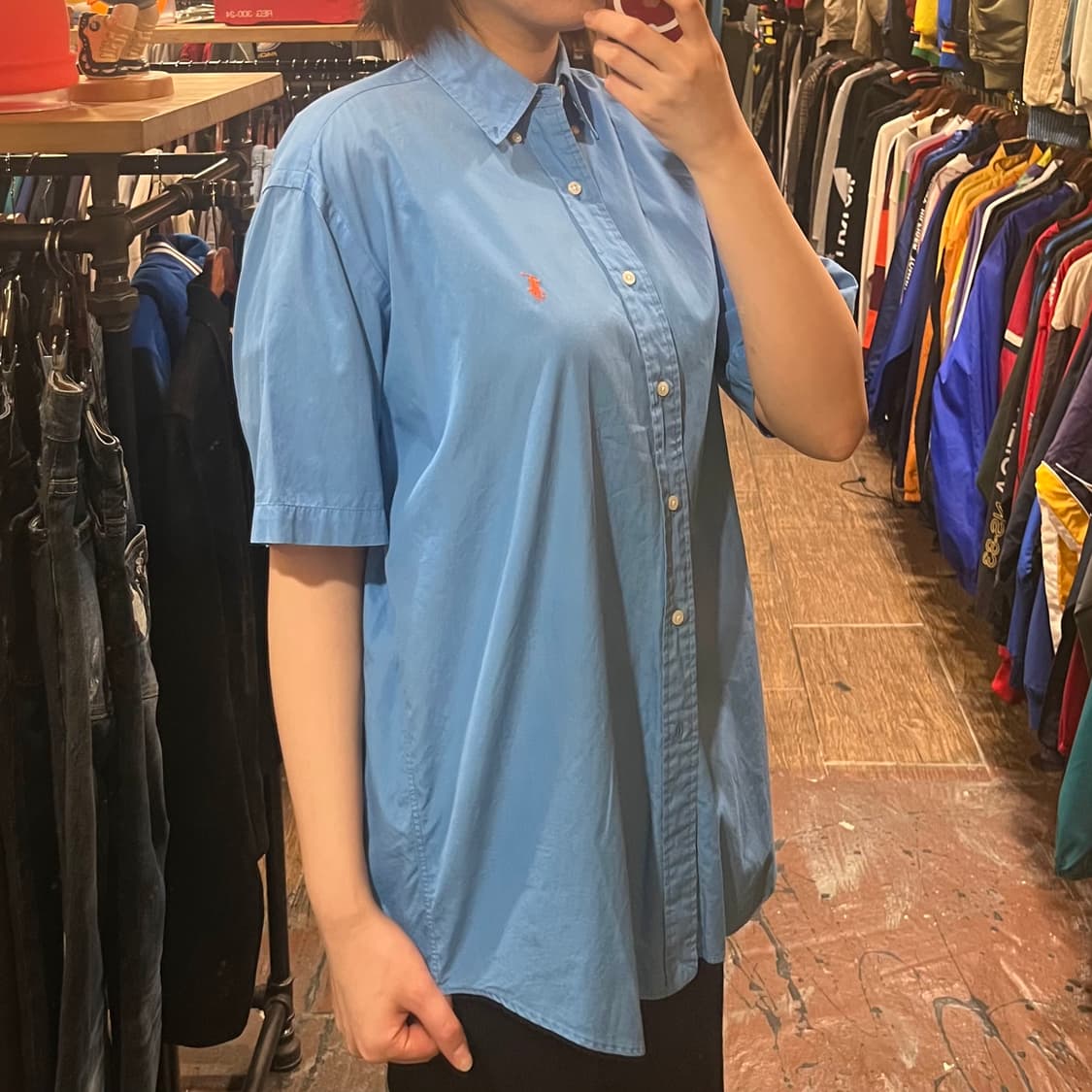 [HI] 폴로 반팔셔츠 블루 상품이미지3