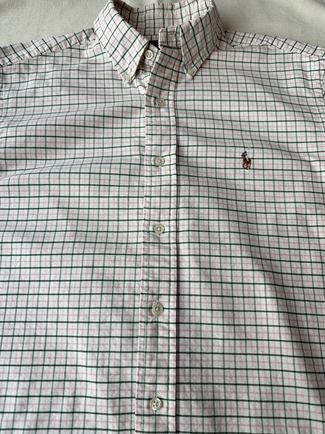 폴로 랄프로렌 옥스포드 체크 셔츠 클래식핏 M 상품이미지6
