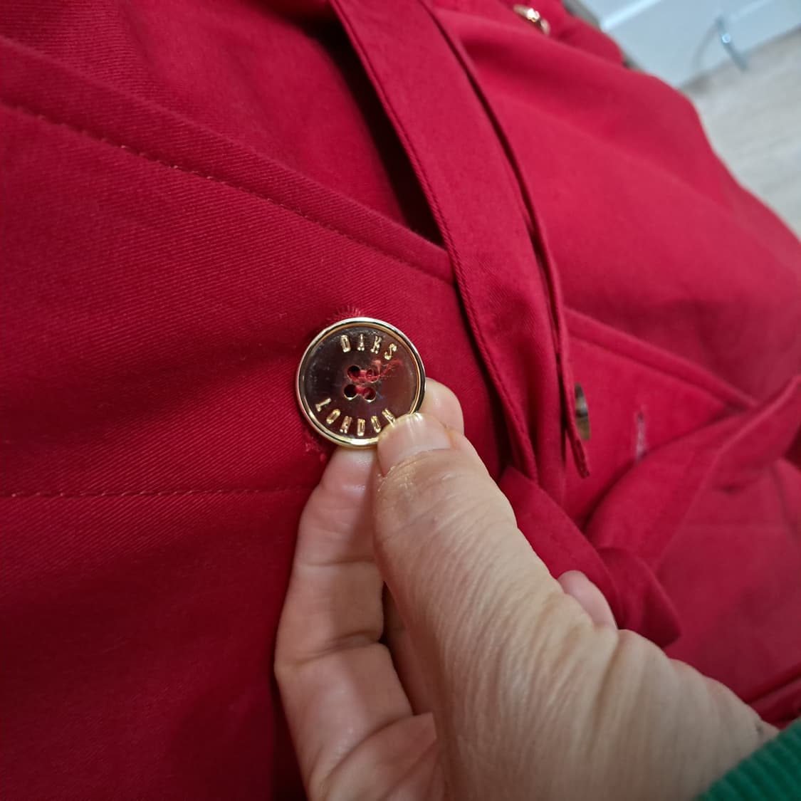 닥스 여성 레드 트렌치 코트 55~66 상품이미지5