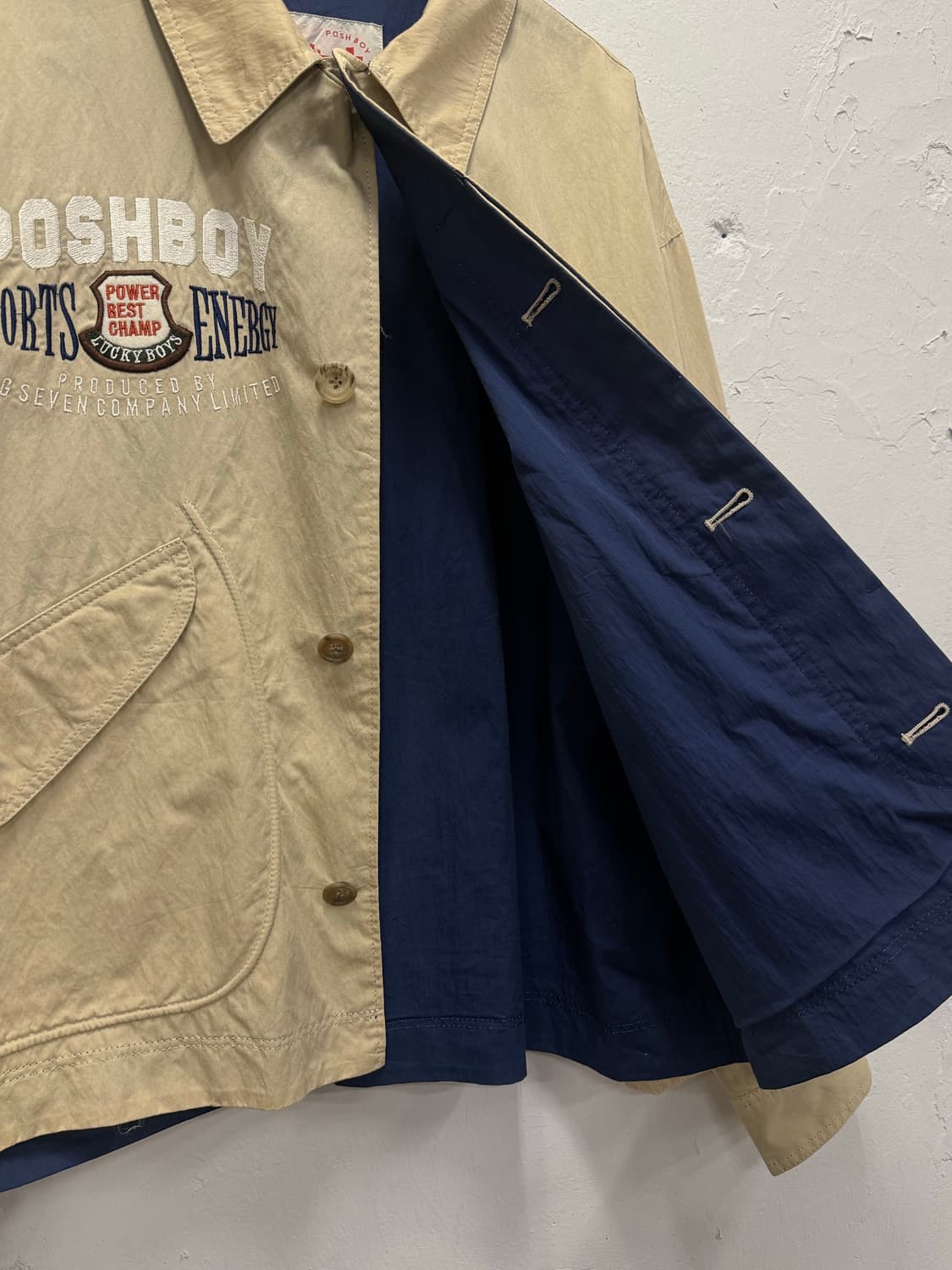 L) POSHBOY Cotton-Nylon Sports Jacket 상품이미지4