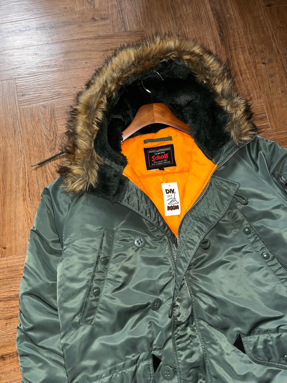 쇼트 밀리터리 N-3B 야상패딩 상품이미지3