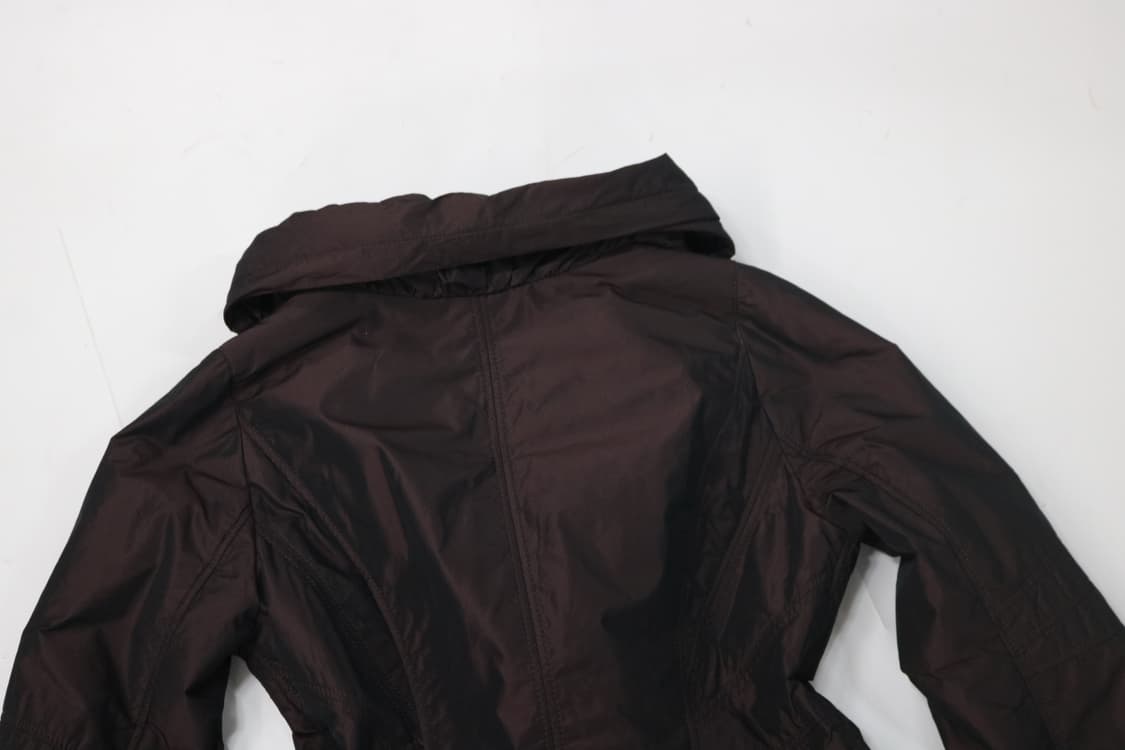 히로코 코시노 빈티지 셔링 카라 초코 브라운 퀼팅 자켓 상품이미지8