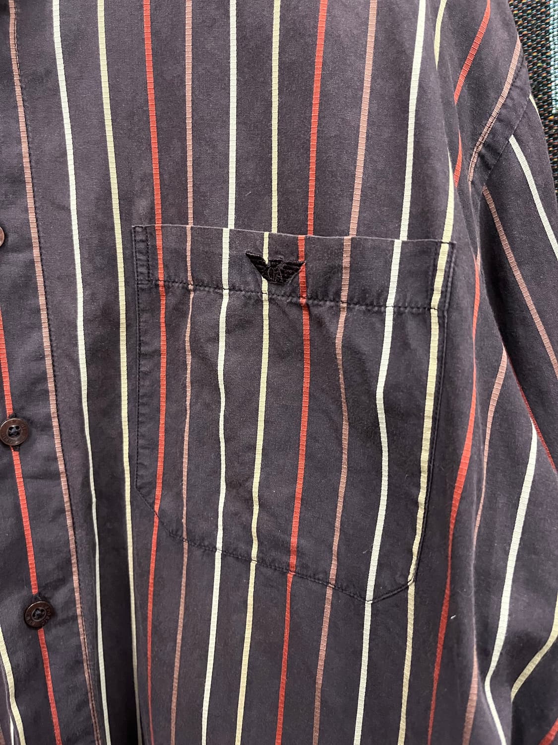 엠포리오 아르마니 스트라이프 포켓 셔츠 #csz667 상품이미지3