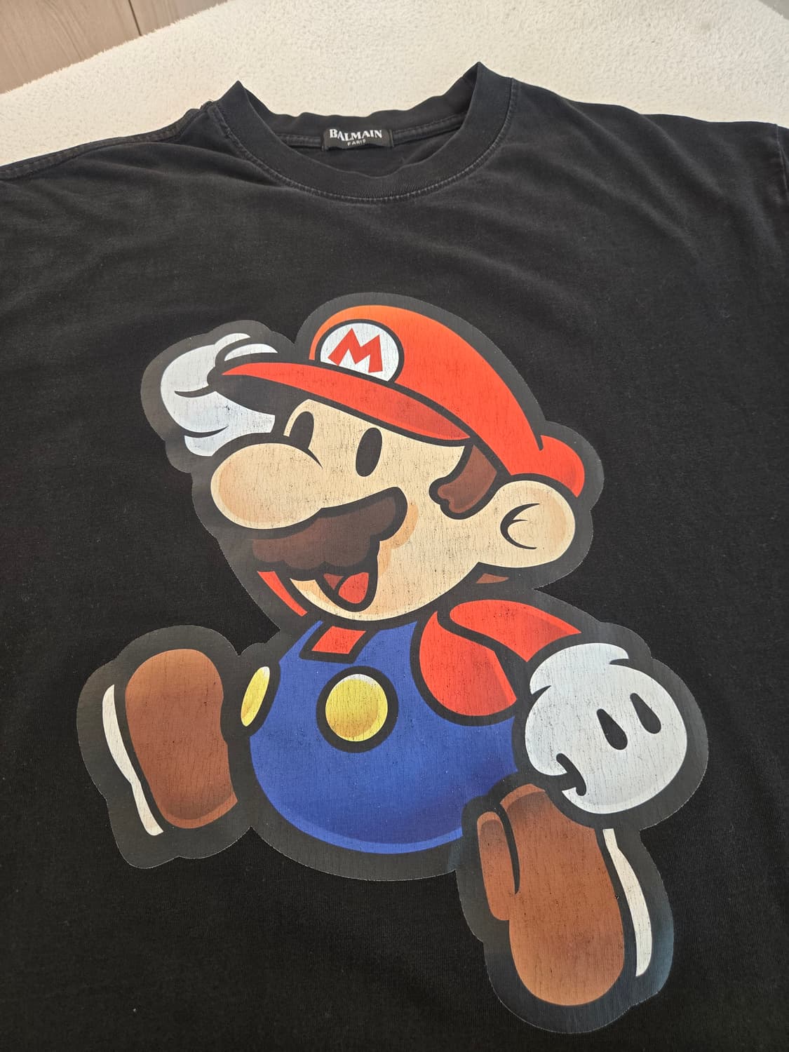 발망 마리오 콜라보 반팔 티셔츠 블랙 105 상품이미지5