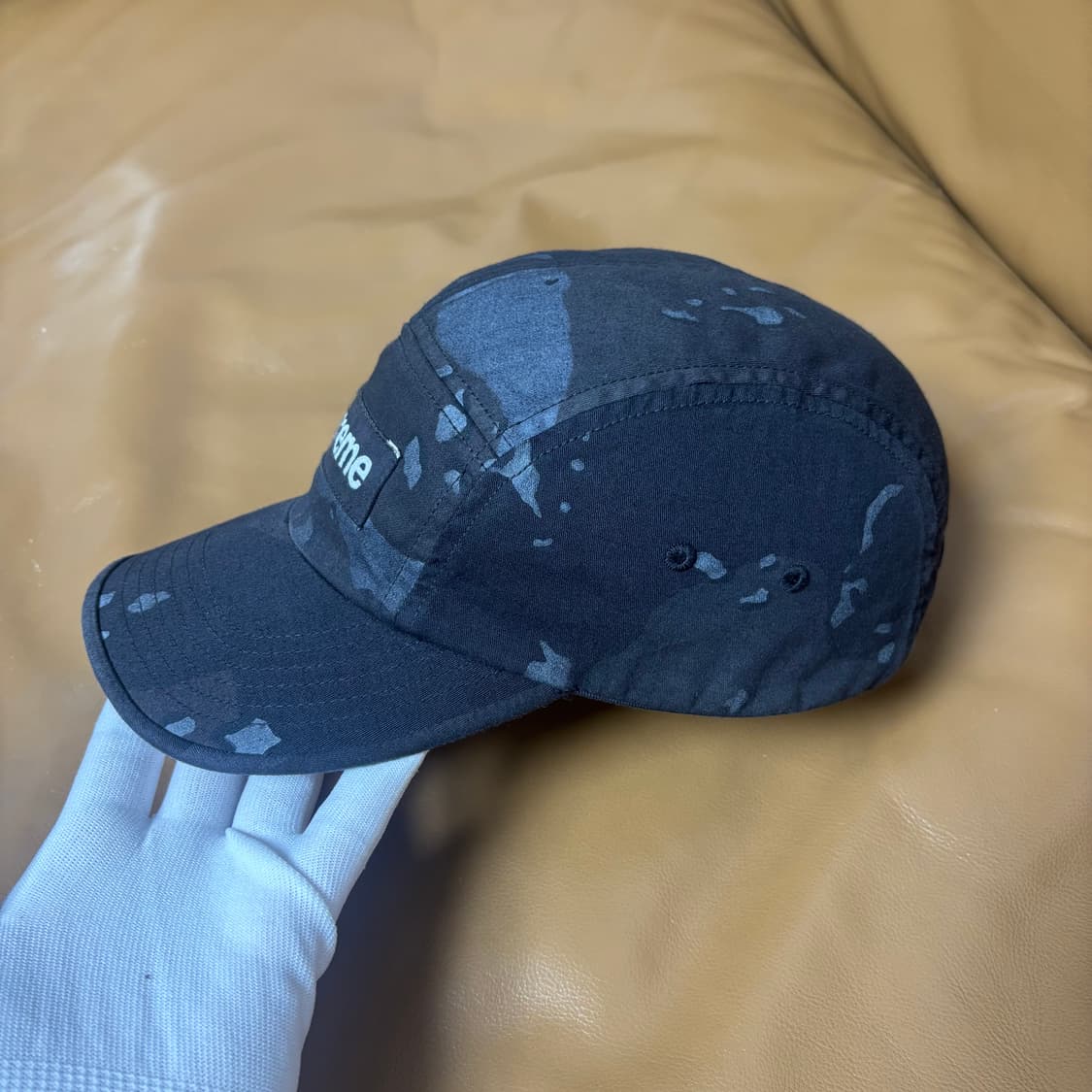 슈프림 캠프캡 모자 박스로고 21ss 오버다이드 카모 블랙 상품이미지5