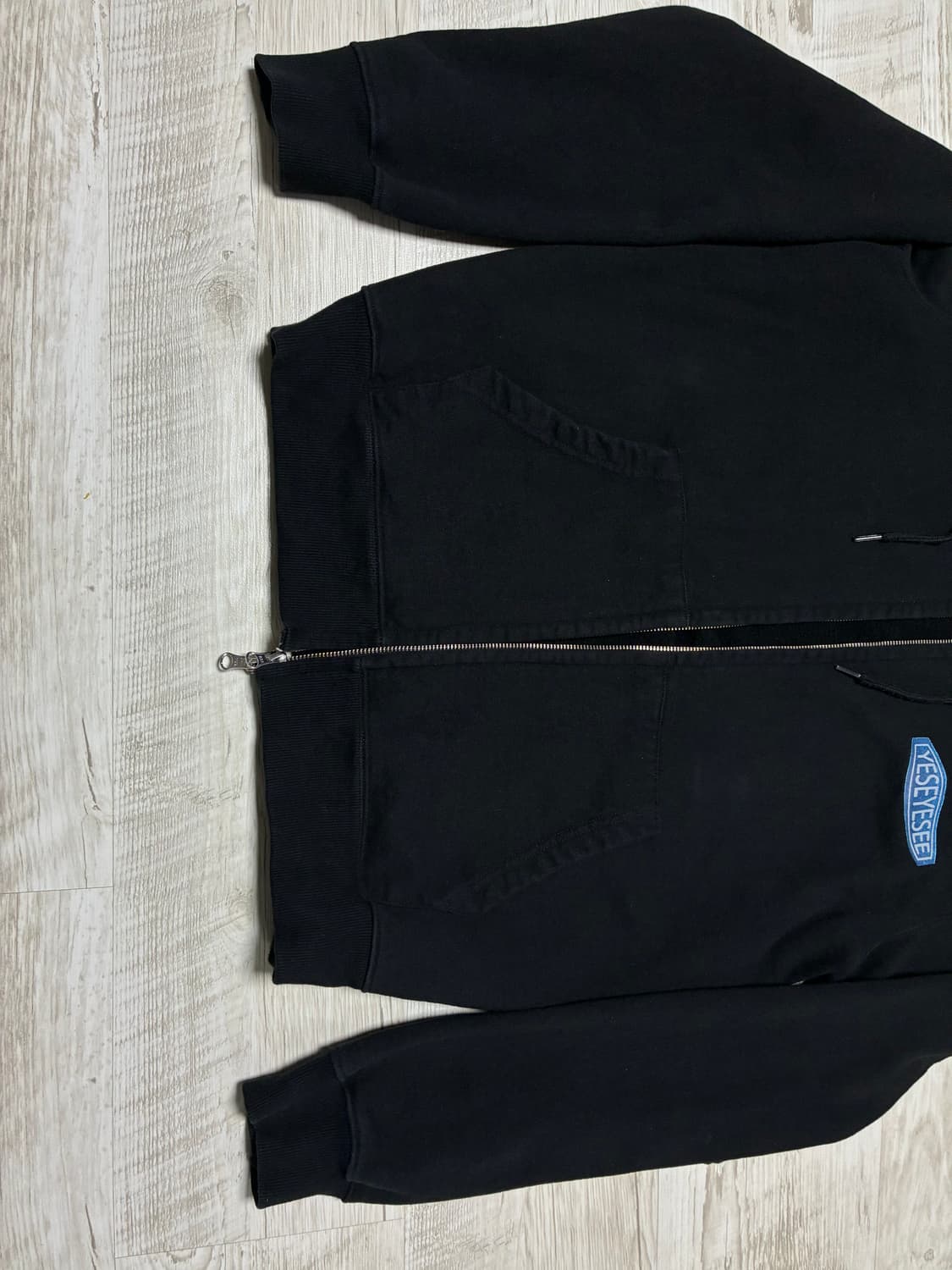 s 예스아이씨 후드집업 블랙 상품이미지5