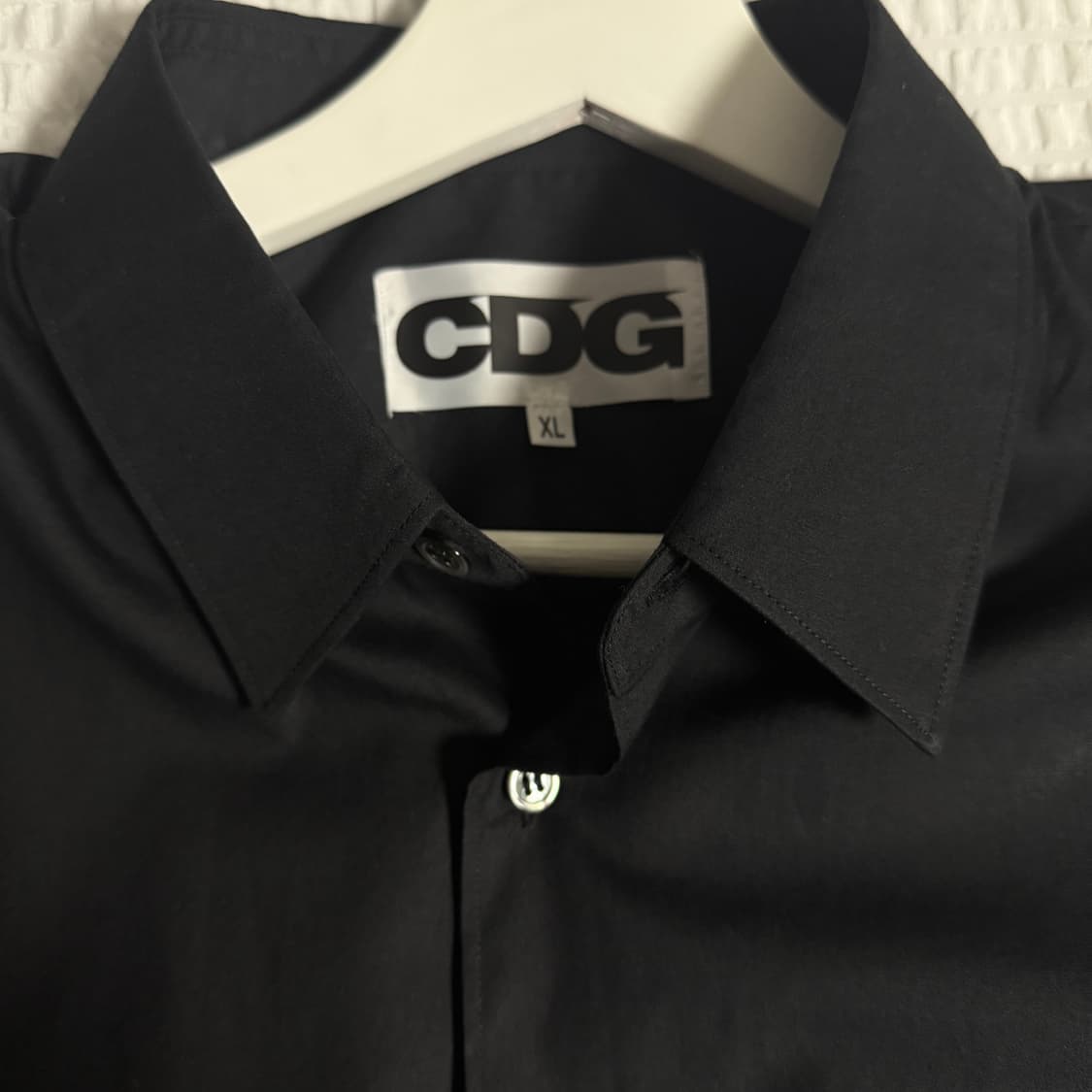 CDG 숏슬리브 셔츠 블랙 XL 상품이미지4