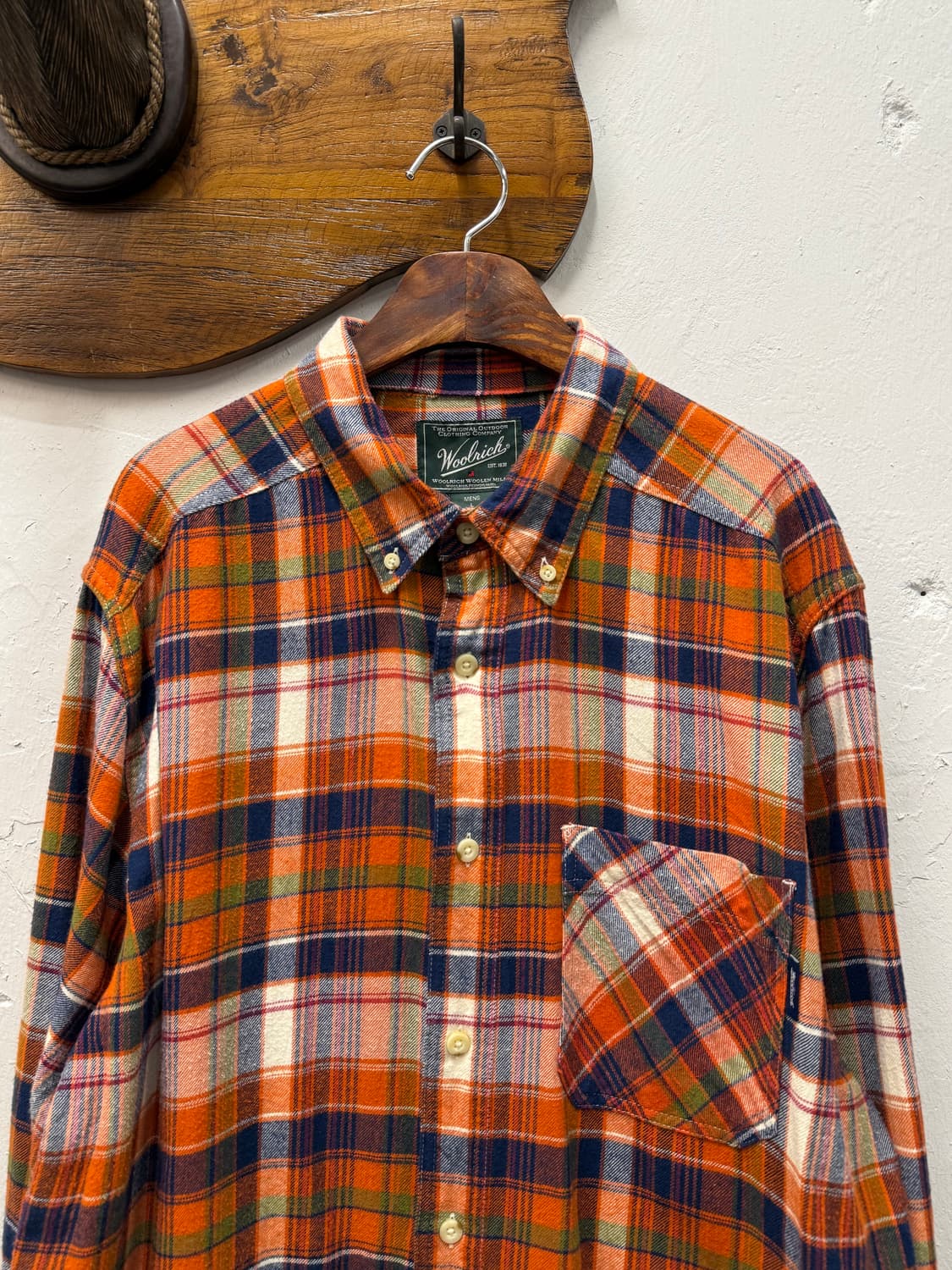 L) Woolrich Plaid Flannel Button-Down Sh 상품이미지1