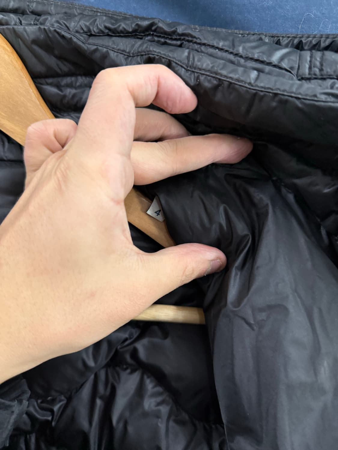 몽클레어 duvoc 퀼팅 구스다운 후드 롱자켓 4사이즈 블랙 상품이미지8