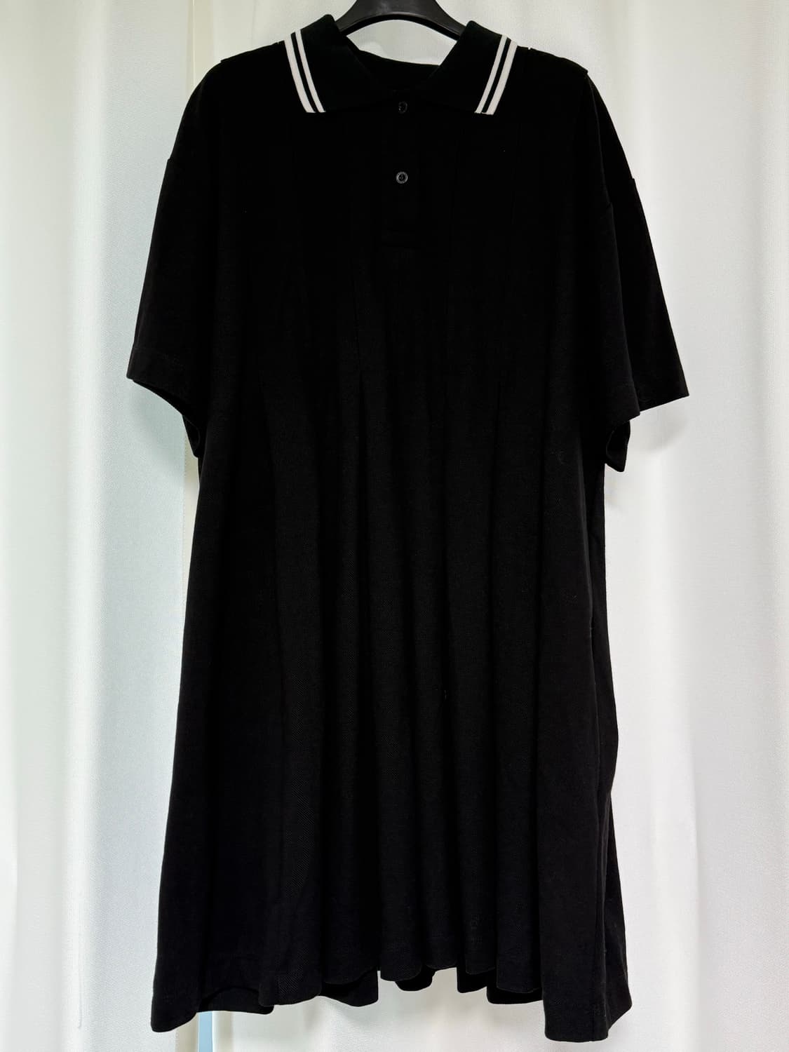 Maison kitsune pique pleated polo dress 상품이미지4