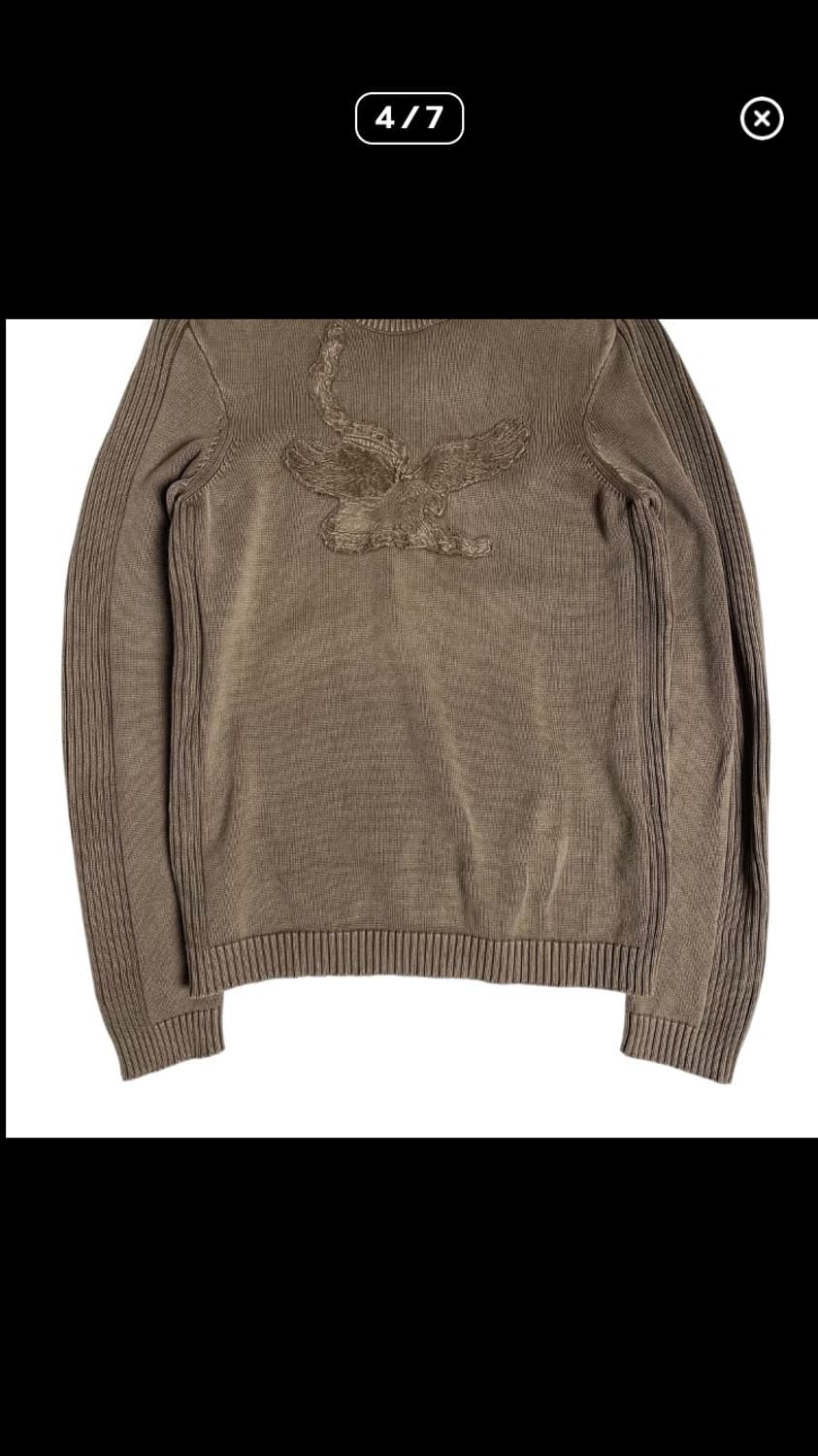 Armani exchange 독수리 브라운 니트 상품이미지4