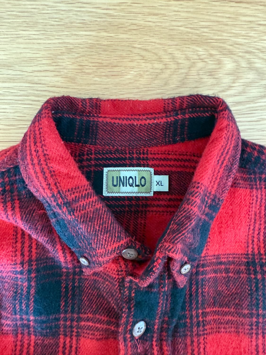 올드 유니클로(UNIQLO) 타탄체크 셔츠 상품이미지6