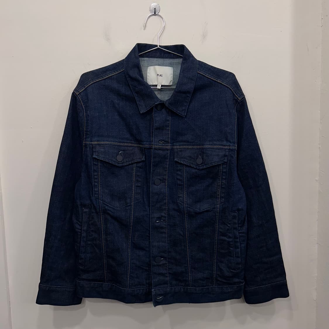 플랙 진 블랙버튼 셀비지 데님 트러커자켓 상품이미지2