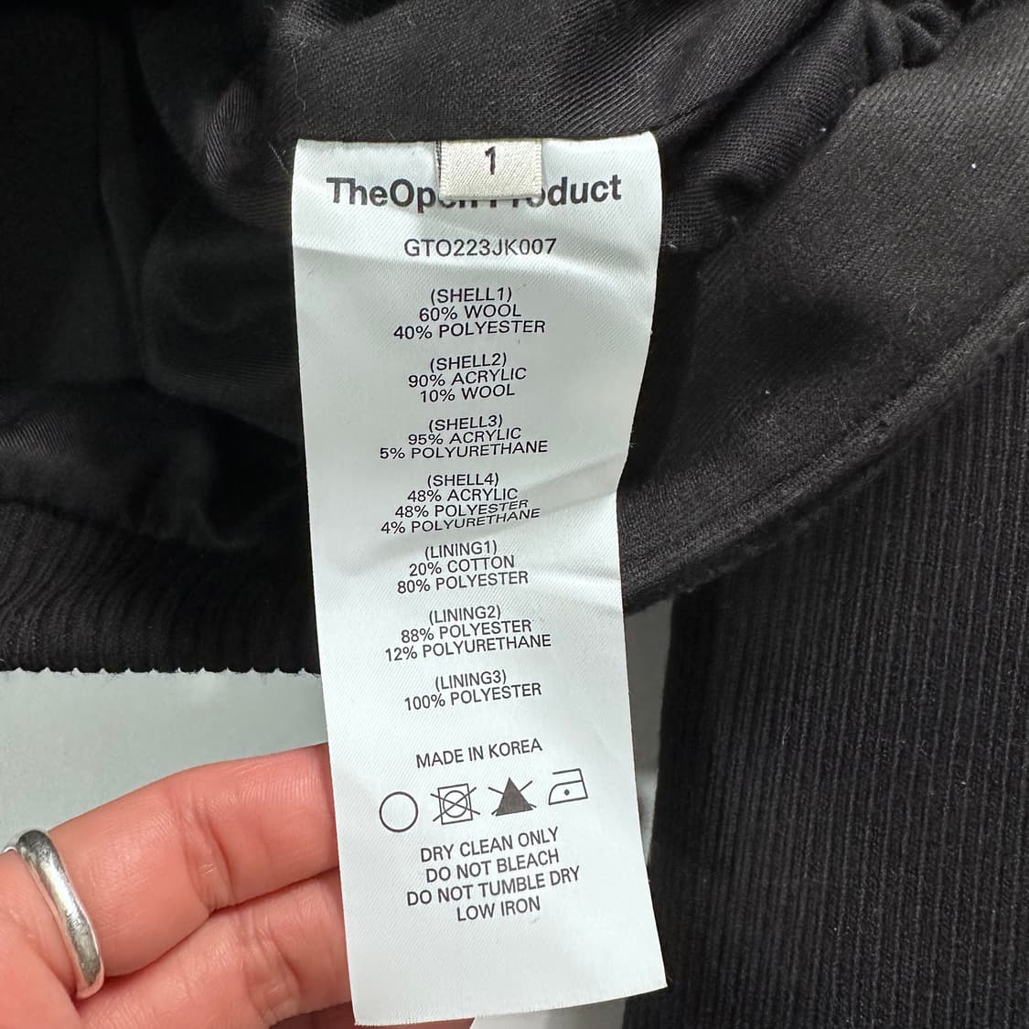 오프닝프로젝트 크롭 블랙 자켓  상품이미지7